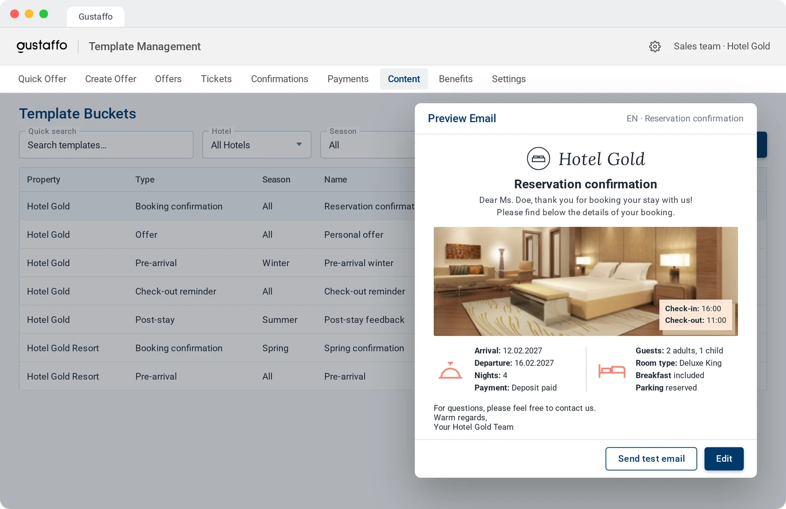 Email template preview